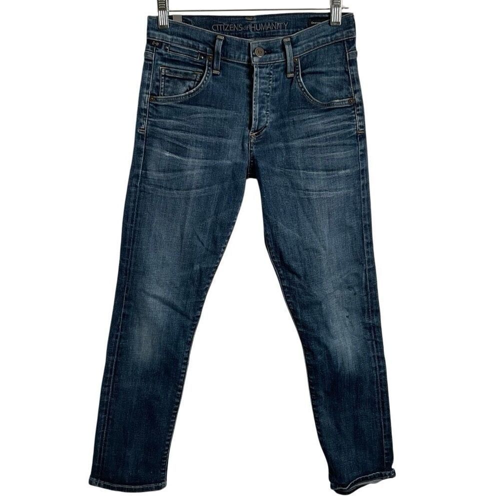 Citizens of Humanity Womens Emerson Slim Boyfriend Jean 24 Faded Wash Upcycle